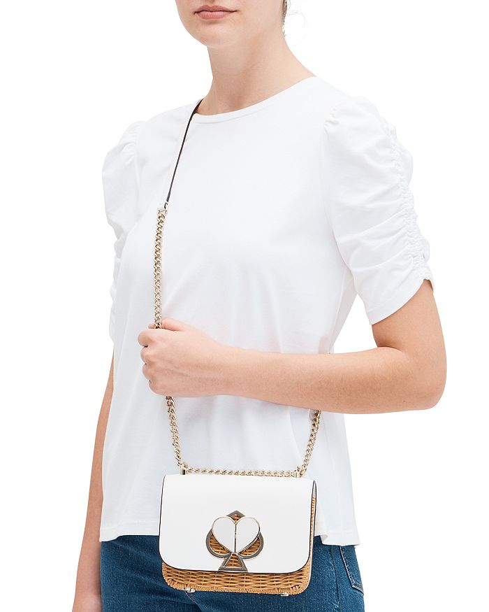 Kate Spade New York Nicola Wicker Small Convertible Chain Shoulder Bag