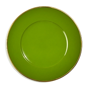 Shop Anna Weatherley Brushed Gold Charger In Green
