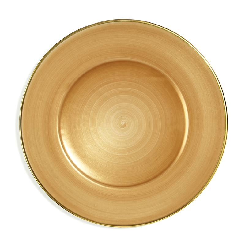 Anna Weatherley Brushed Gold Charger In Gold