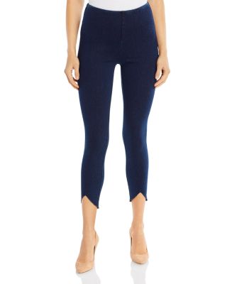 cropped denim leggings