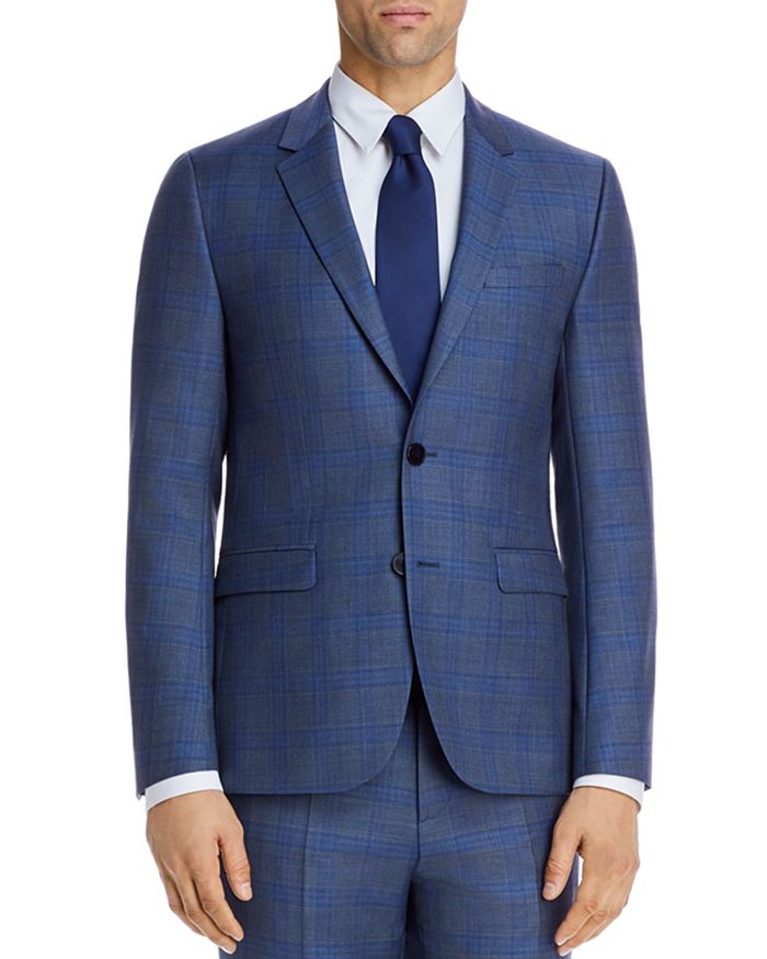 HUGO Astian Sharkskin Plaid Extra Slim Fit Suit Jacket | Bloomingdale's