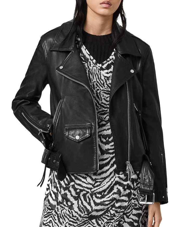 ALLSAINTS Luna Leather Biker Jacket | Bloomingdale's