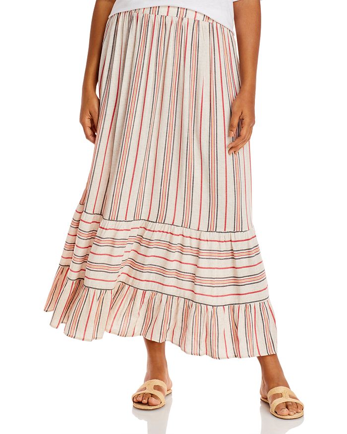 Aqua Curve Tiered Striped Skirt - 100% Exclusive In Multi