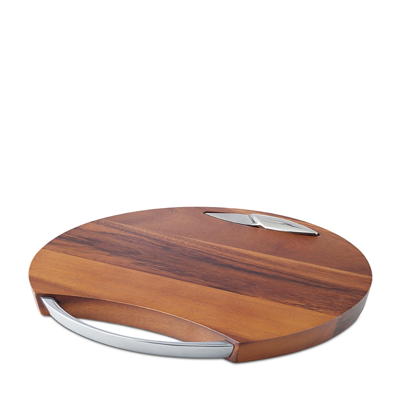 Nambe Luna Cheeseboard With Knife - Exclusive In Brown