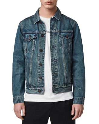 Allsaints Slightly Distressed Denim Jacket 