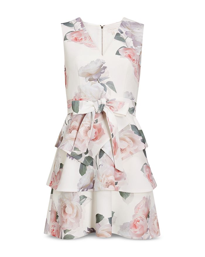 TED BAKER DEWANA BOUQUET TIERED DRESS