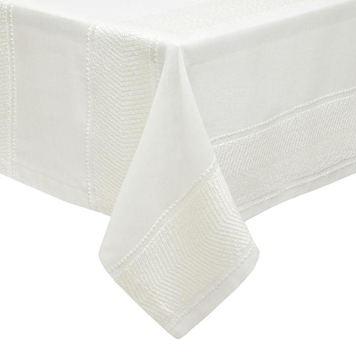 Mode Living Bianca Tablecloth 128 X 70 In White