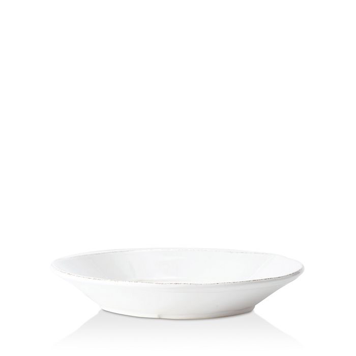 Shop Vietri Melamine Lastra Shallow Bowl In White