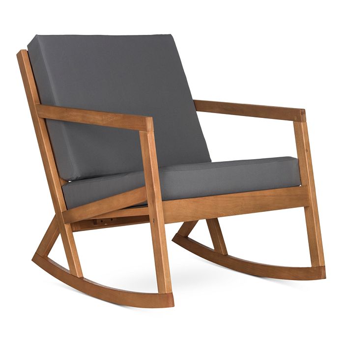 Safavieh Vernon Rocking Chair In Gray/natural