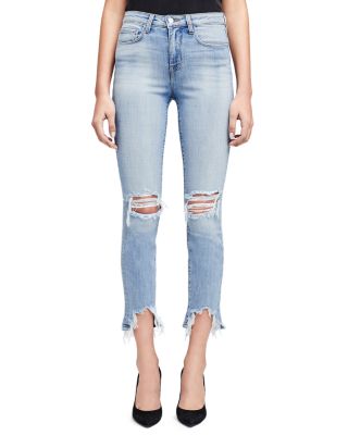 Women S Light Blue Skinny Jeans Ankle Crop More Bloomingdale S