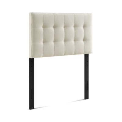 Lily Upholstered Fabric Headboard, Twin