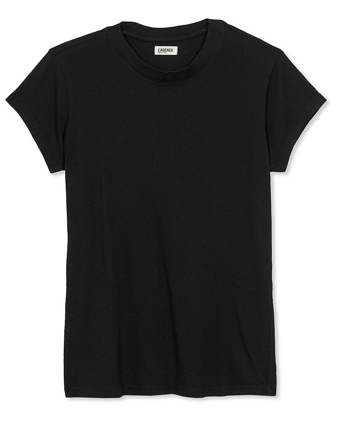 Shop L Agence L'agence Cory Cotton Tee In Black