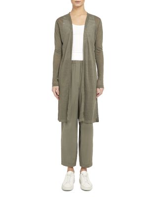 Theory Torina Open-front Long Cardigan 