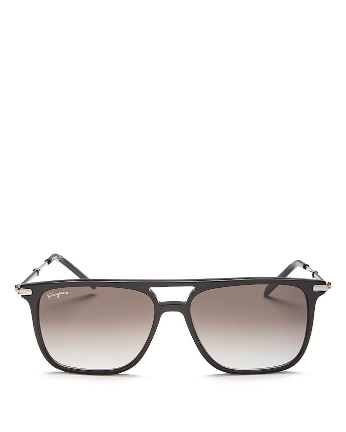 Salvatore ferragamo polarized squared aviator clearance