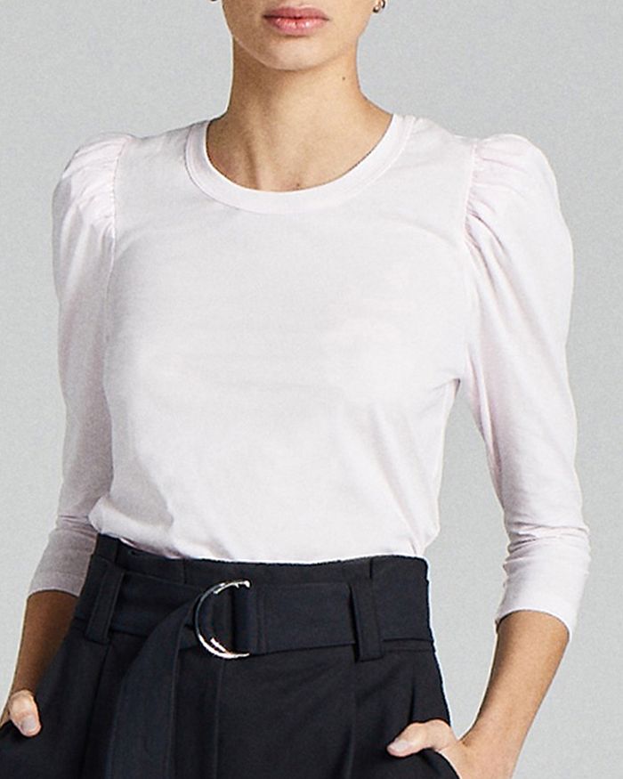 A.l.c Karlie Puff-sleeve Tee In White