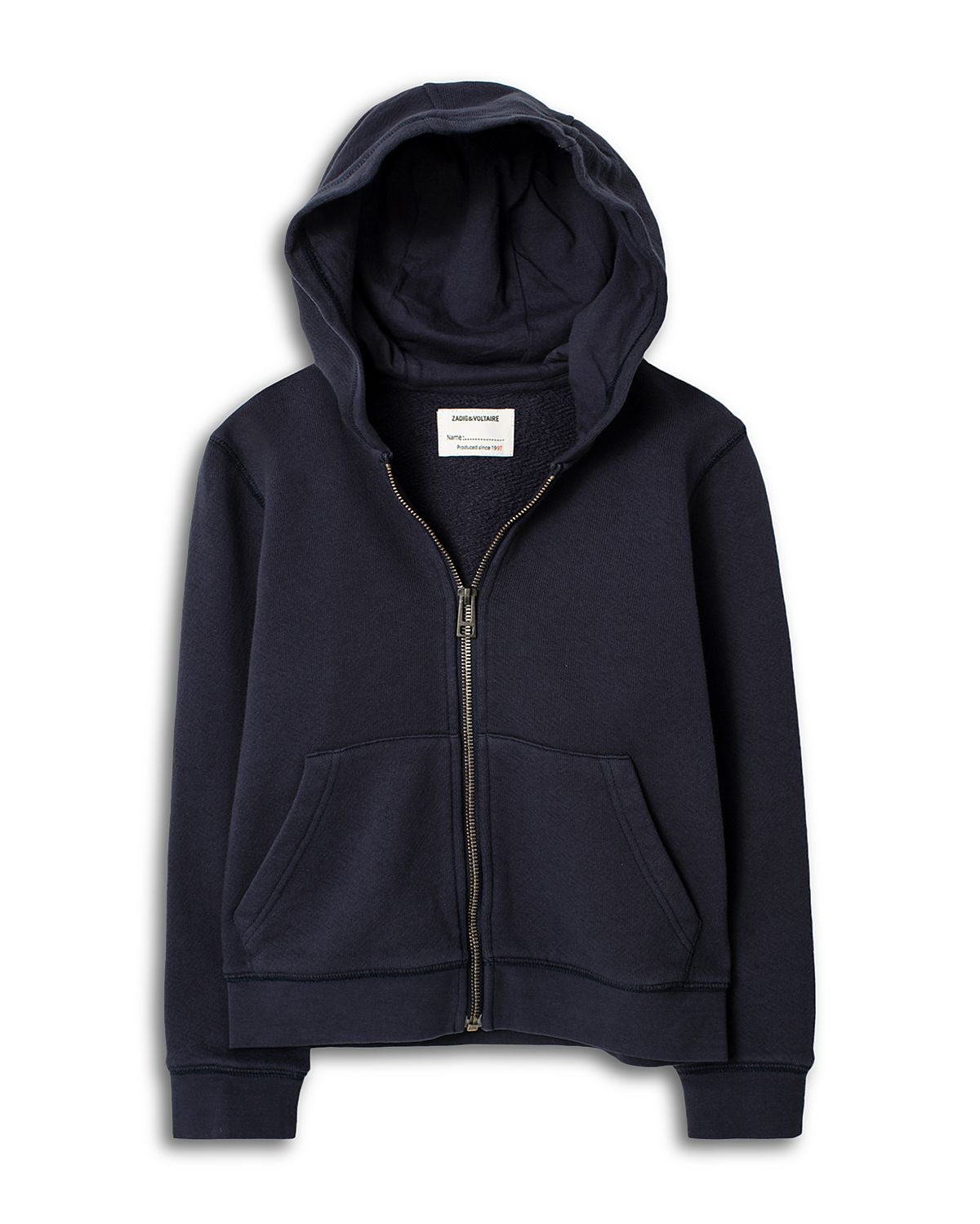 Zadig & Voltaire Girls' Liberty Zip Up Hoodie - Little Kid