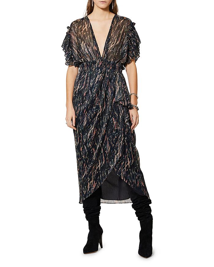IRO Gargas Printed Metallic Dress Bloomingdale s