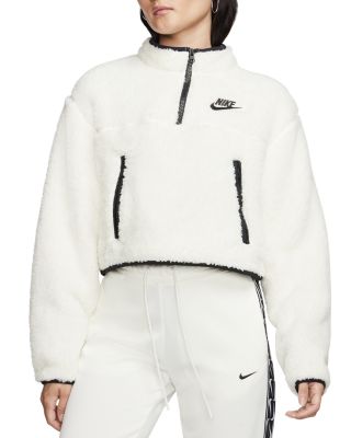 nike cropped fleece sweatshirt