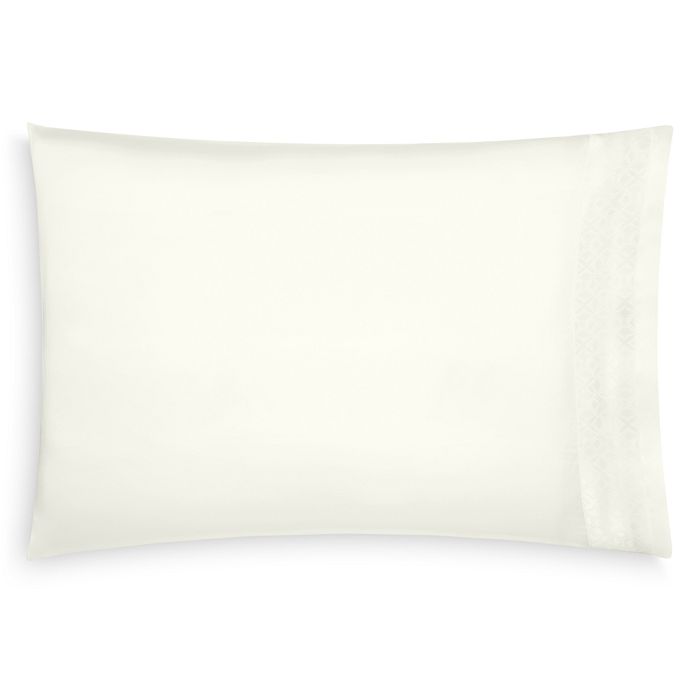 Sferra Giza 45 Quatrefoil King Pillowcase, Pair In White