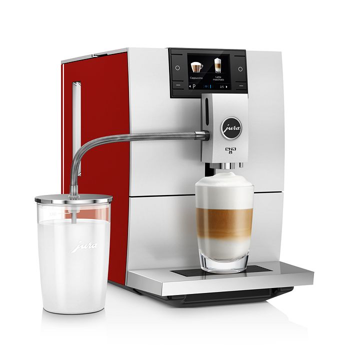 Jura Ena 8 Super Automatic Coffee & Espresso Maker In Red