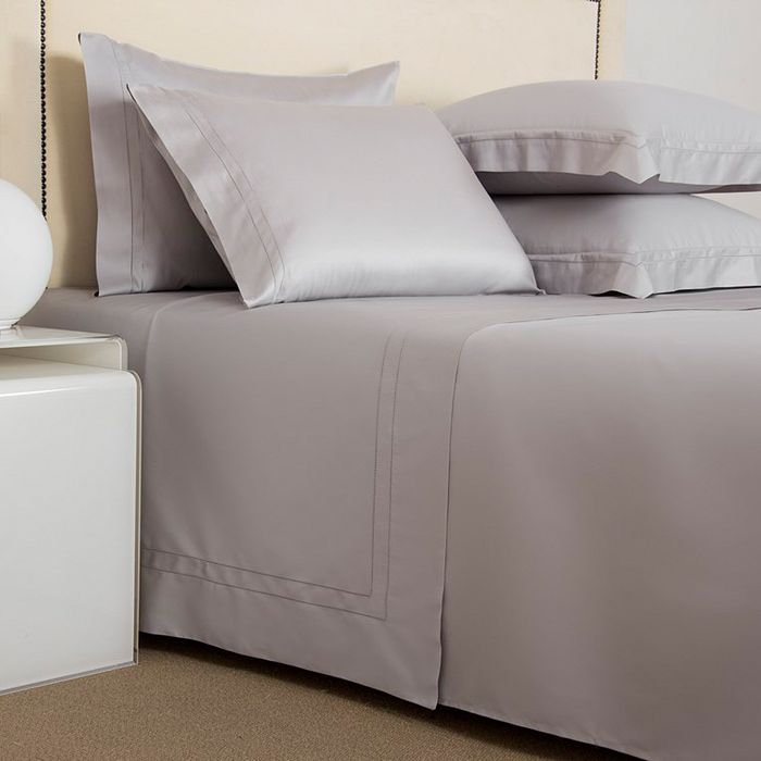 Frette Essentials Doppio Ajour Queen Duvet Cover In Milk