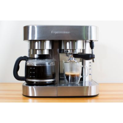 Espressione Stainless Steel Combination Espresso Machine &amp; 10 Cup Drip Coffee Maker