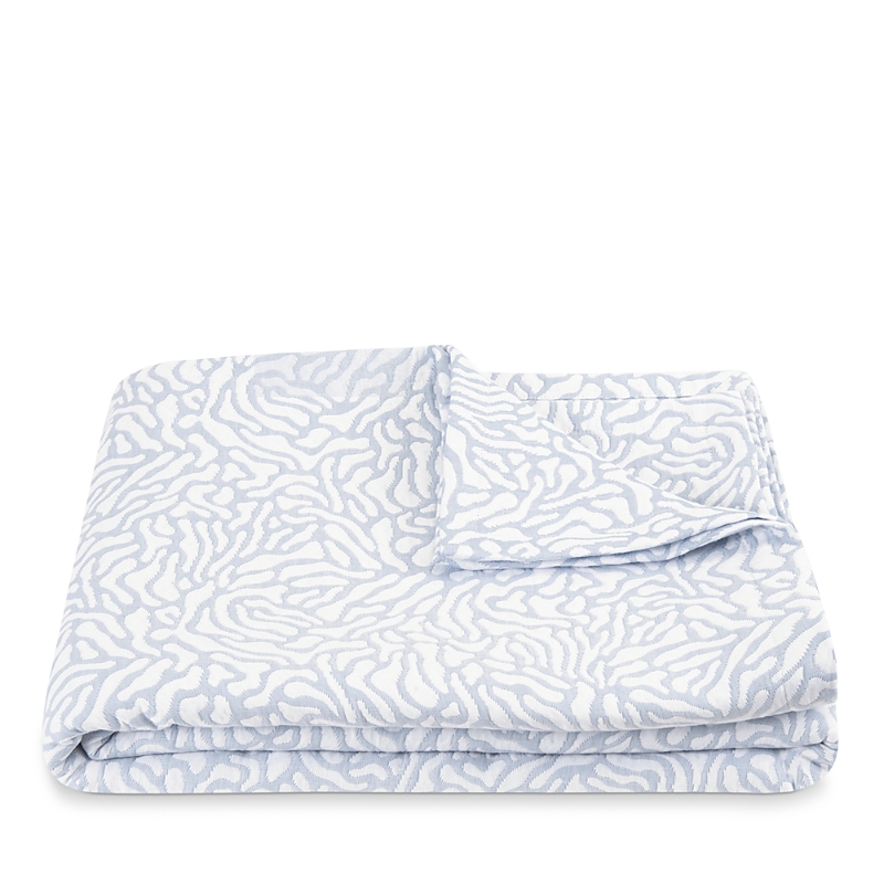 Matouk Schumacher Cora Coverlet, Full/queen In Gray