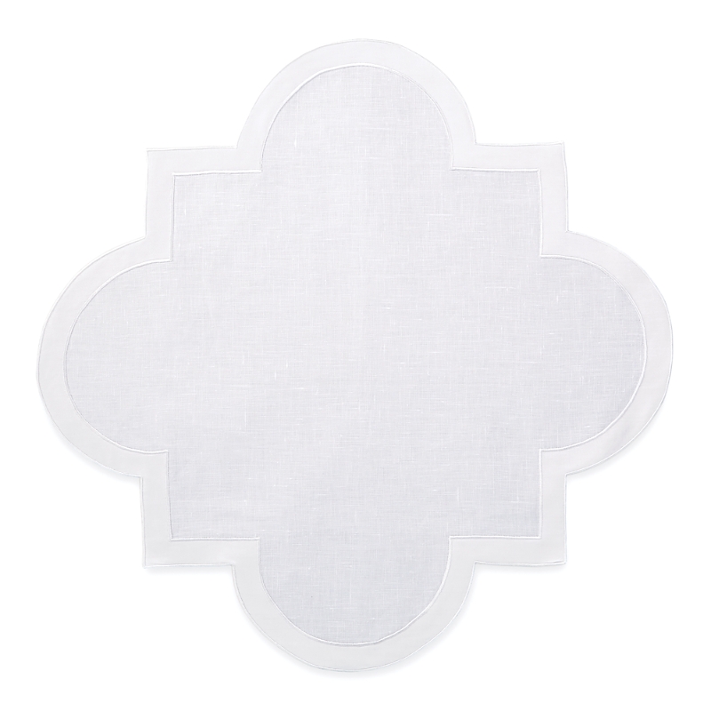 Matouk Mirasol Placemat 18 X 18, Set Of 4 In White