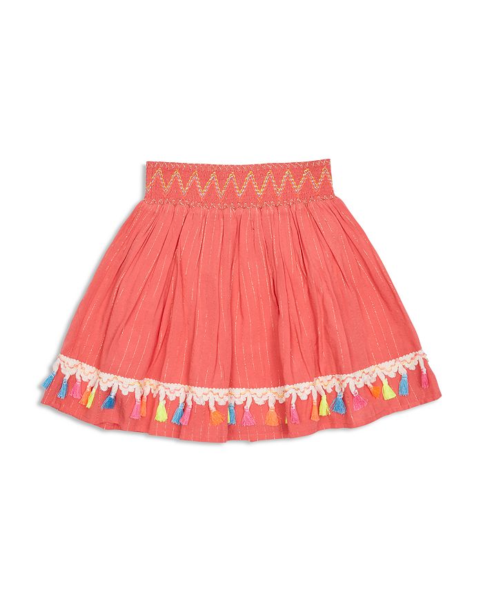 Peek Kids Girls' Bonita Tassel Trim Striped Skirt Toddler, Little Kid