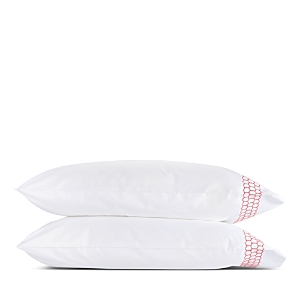 Matouk Liana Standard Pillowcase, Pair In Peony