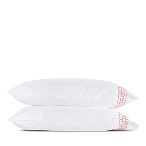 Matouk Liana King Pillowcase, Pair In Peony