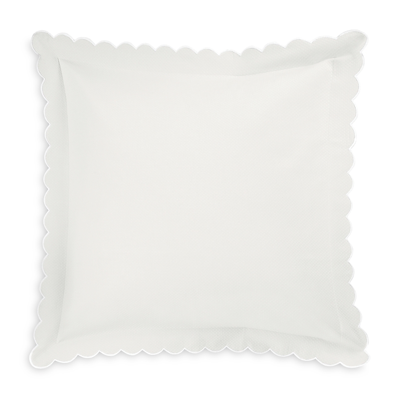 Matouk Diamond Pique Euro Pillow Sham In Bone