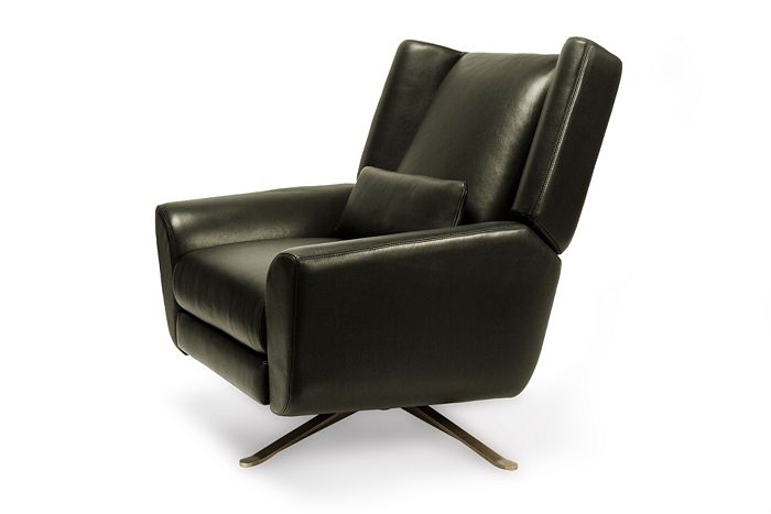 American Leather Leia Recliner In Bison Olive