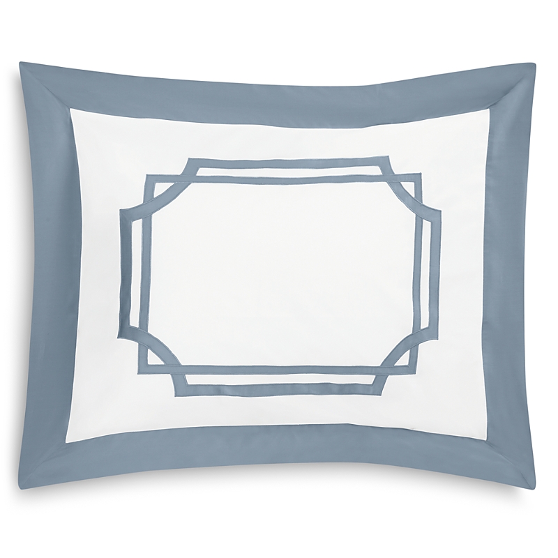 Matouk Salon King Sham In Hazy Blue