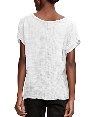 Shop Michael Stars Draya V-neck Tee In White