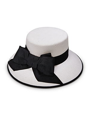 Helene Berman Audrey Paper Hat In White