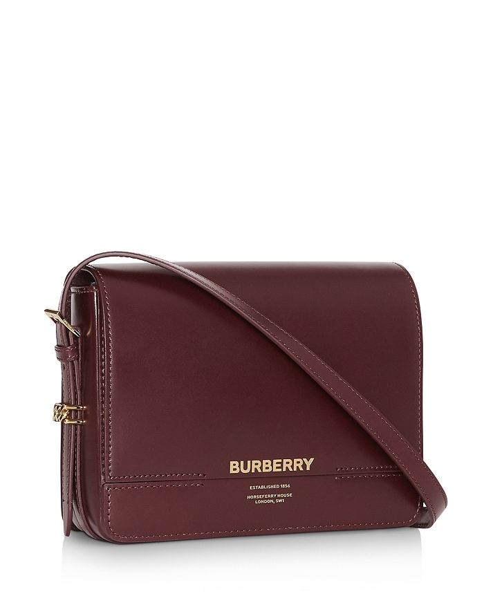 Burberry Small Grace Leather Crossbody Bag Burgundy In Oxblood ModeSens