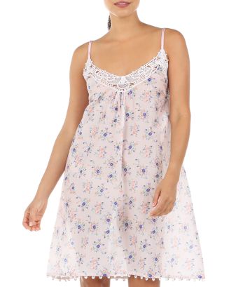 Papinelle Iggy Lace Front Floral Print Nightgown | Bloomingdale's
