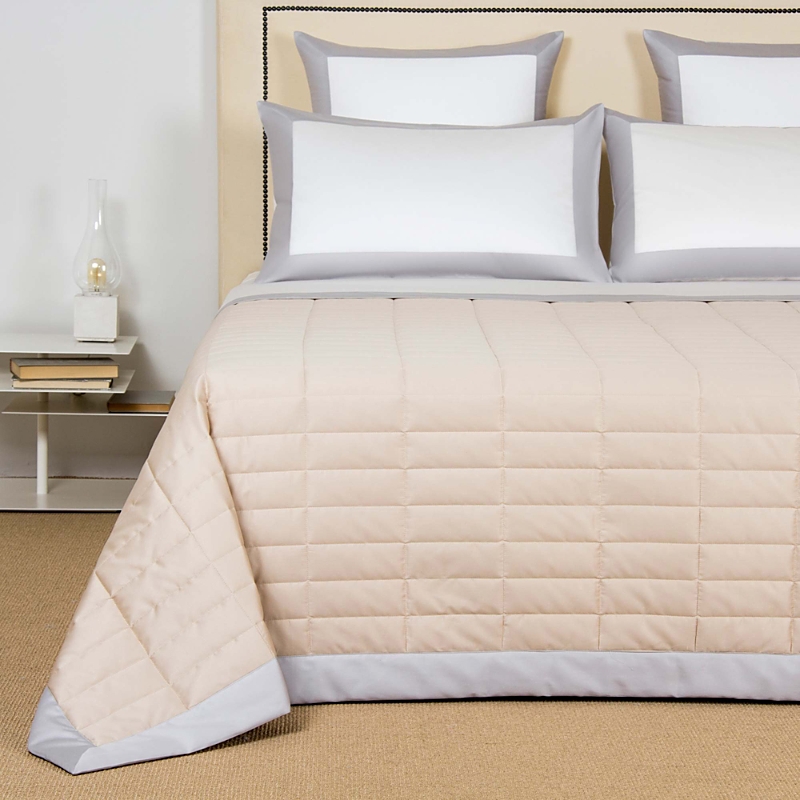 Frette Rectangular Quilt, King In Neutral