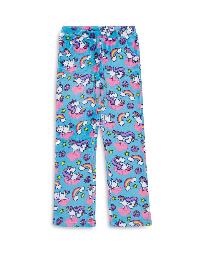 Candy Pink Girls' Yogacorn Fleece Pajama Pants - Big Kid