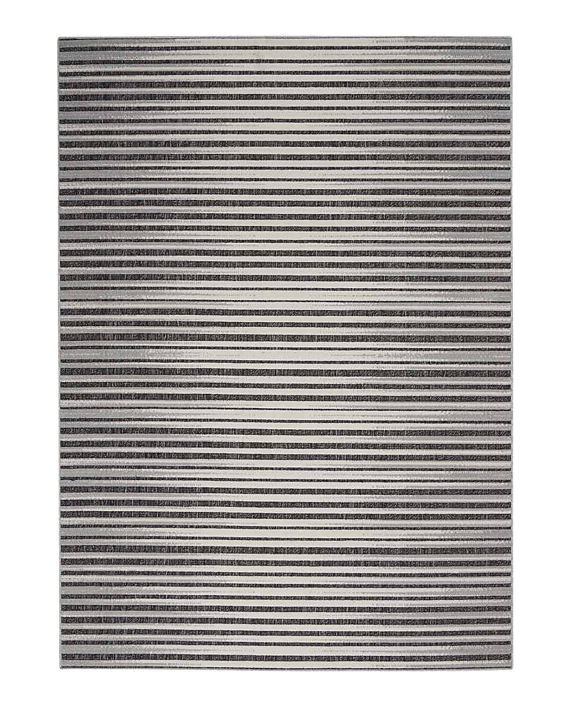 Nourison Key Largo Klg01 Onyx 4' X 6' Outdoor Area Rug In Dark Grey