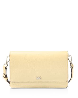 michael kors signature light cream mini leather crossbody