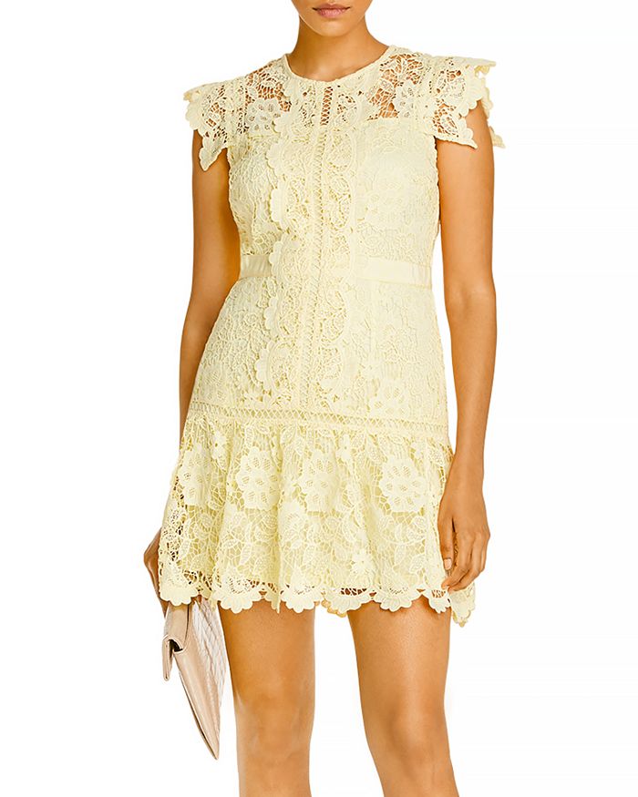 Aqua lace on sale mini dress
