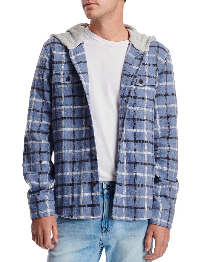 PAIGE Slim Fit Gavin Hooded Shirt Jacket | Bloomingdale's