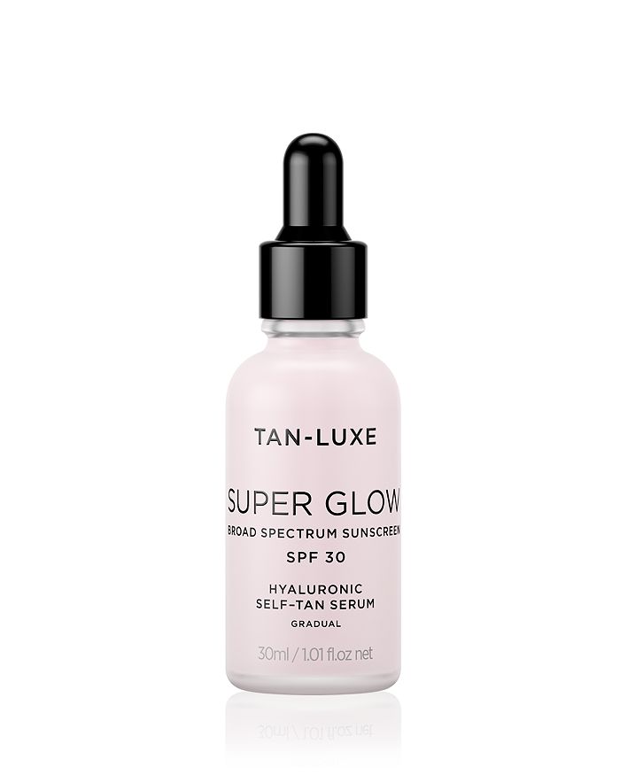 Shop Tan-luxe Super Glow Spf30 Hyaluronic Self Tan Serum 1.01 Oz.