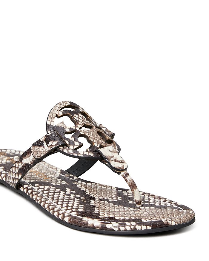 tory burch miller snakeskin sandals