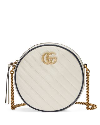 Gucci GG Marmont Mini Round Shoulder Bag GU550154-white – LuxTime DFO  Handbags