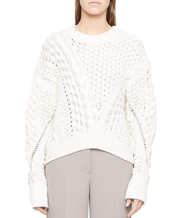 3.1 Phillip Lim Cable Knit Sweater | Bloomingdale's