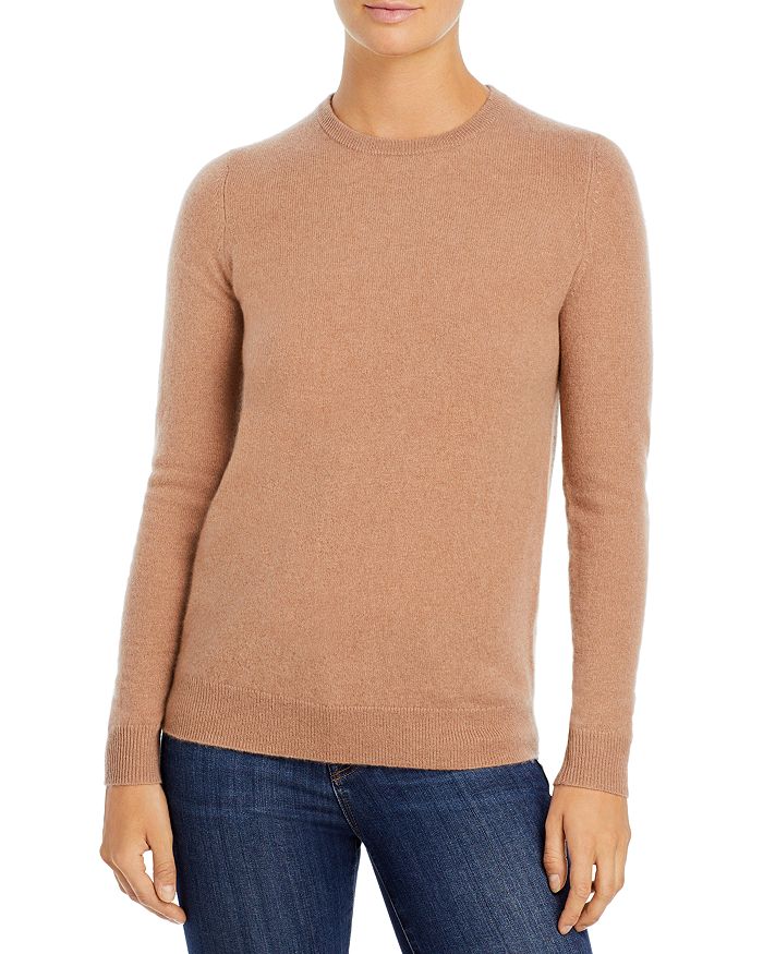 C By Bloomingdale's Crewneck Cashmere Sweater - 100% Exclusive In Camel