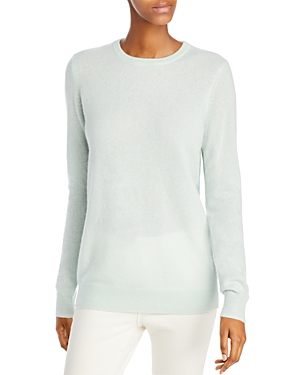 C By Bloomingdale's Cashmere C By Bloomingdale's Crewneck Cashmere Sweater - 100% Exclusive In Seafoam